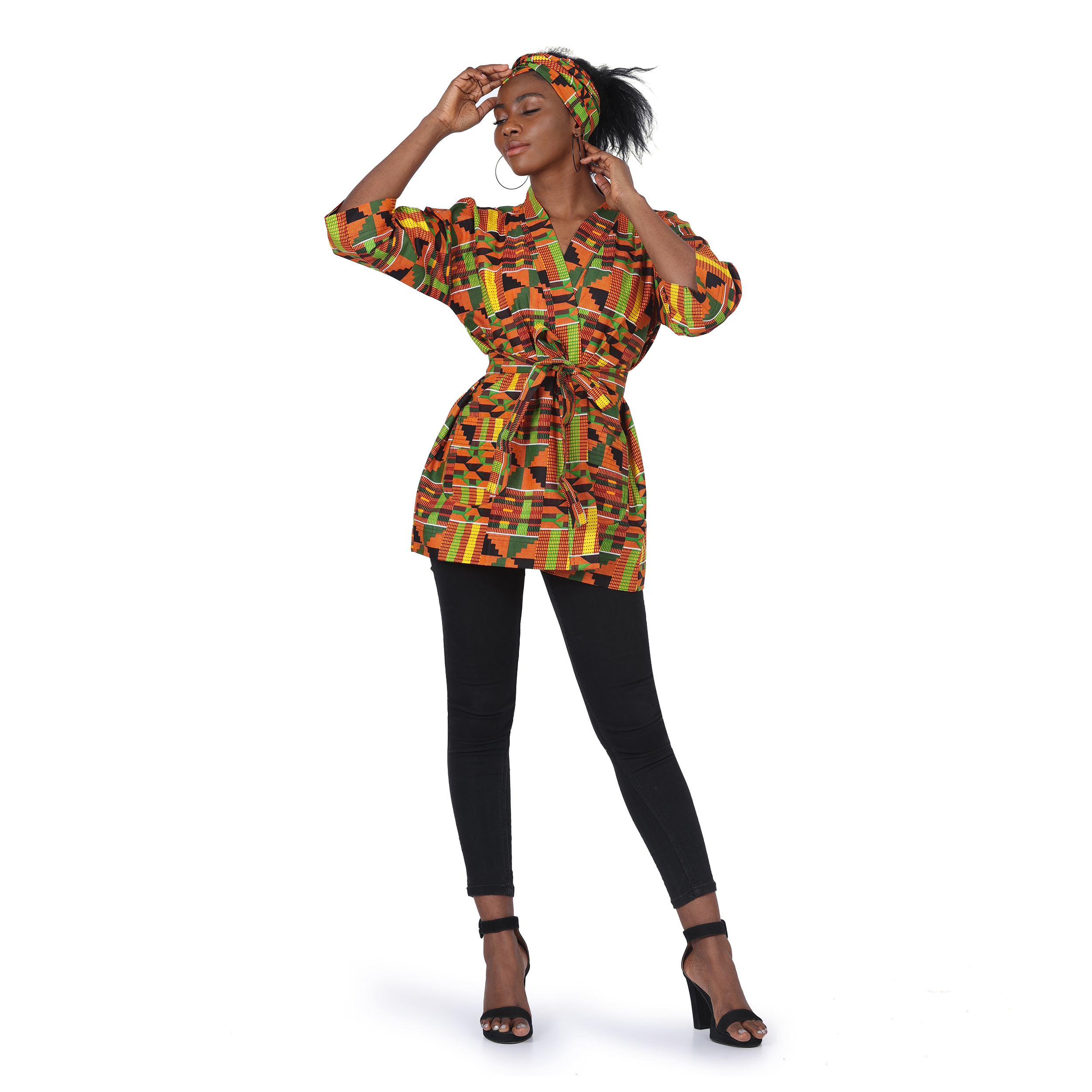 kente top for women