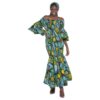African  Ankara  Fish Tail / Mermaid Dress - PRINT 3