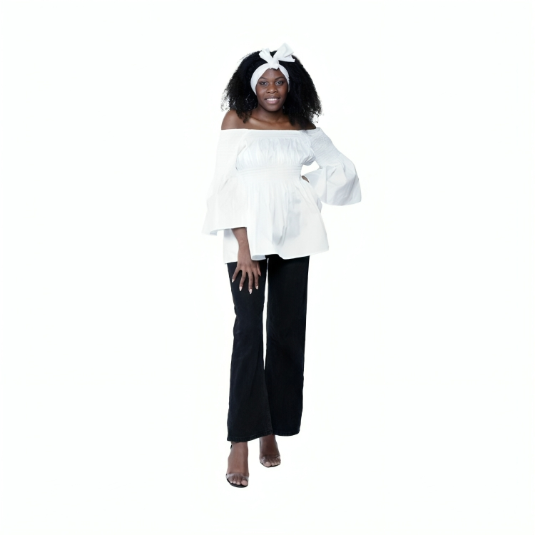 01 white top for women