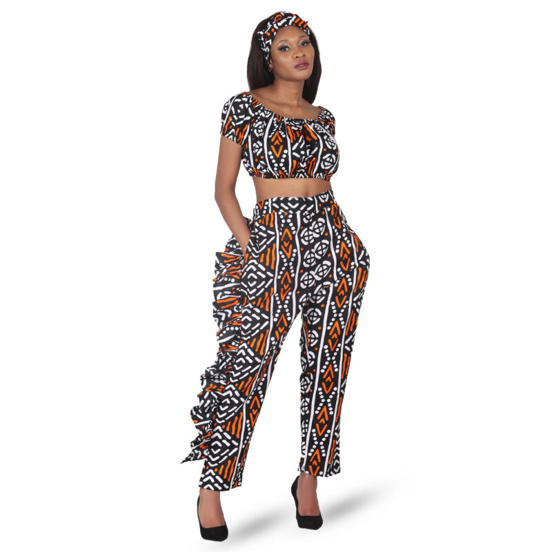 ankara top and pant set