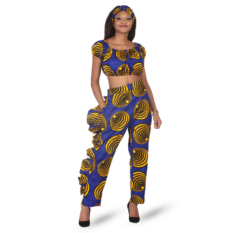 ankara top and pant set