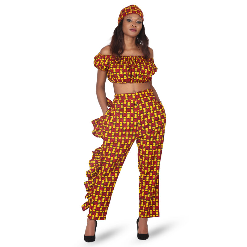ankara top and pant set