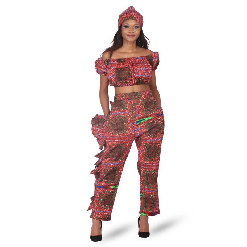 ankara top and pant set